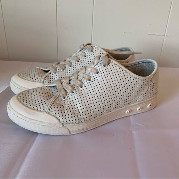 Rag & Bone Standard Issue Perforated White Sneaker - Picture 1 of 9